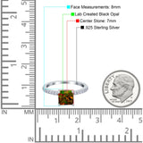 Cushion Cut Art Deco Vintage Engagement Wedding Bridal Ring Round Simulated Cubic Zirconia Accent 925 Sterling Silver