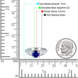 Art Deco Filigree Wedding Engagement Bridal Ring Round Simulated Cubic Zirconia 925 Sterling Silver