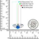 Art Deco Filigree Wedding Engagement Bridal Ring Round Simulated Cubic Zirconia 925 Sterling Silver