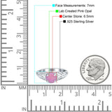 Art Deco Filigree Wedding Engagement Bridal Ring Round Simulated Cubic Zirconia 925 Sterling Silver
