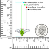 Marquise Art Deco Wedding Bridal Ring Simulated Cubic Zirconia 925 Sterling Silver