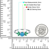 Marquise Wedding Ring Green Emerald Simulated Cubic Zirconia 925 Sterling Silver