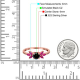 Marquise Wedding Ring Ruby Simulated Cubic Zirconia 925 Sterling Silver