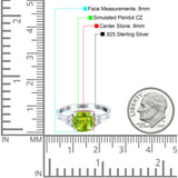 Cushion Cut Marquise Art Deco Wedding Ring Round Simulated Cubic Zirconia 925 Sterling Silver