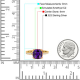 Half Eternity Art Deco Cushion Cut Wedding Engagement Bridal Ring Round Simulated Cubic Zirconia 925 Sterling Silver