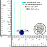 Art Deco Wedding Engagement Bridal Ring Half Eternity Round Simulated Cubic Zirconia 925 Sterling Silver