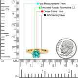 Art Deco Wedding Engagement Bridal Ring Half Eternity Round Simulated Cubic Zirconia 925 Sterling Silver