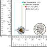 Halo Vintage Style Art Deco Solitaire Accent Wedding Engagement Ring Round Simulated Cubic Zirconia 925 Sterling Silver
