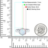 Art Deco Engagement Bridal Ring Hexagon Round Simulated Cubic Zirconia 925 Sterling Silver
