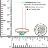 Art Deco Cushion Three Stone Wedding Bridal Ring Round Simulated Cubic Zirconia 925 Sterling Silver