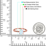 Teardrop Art Deco Pear Wedding Engagement Ring Round Simulated Cubic Zirconia 925 Sterling Silver