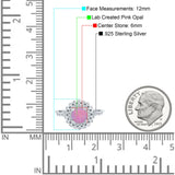 Halo Art Deco Wedding Engagement Bridal Ring Round Simulated Cubic Zirconia 925 Sterling Silver