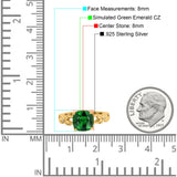 Art Deco Cushion Cut Wedding Engagement Bridal Ring Simulated Cubic Zirconia 925 Sterling Silver