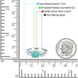Vintage Style Art Deco Cushion and Marquise Wedding Engagement Ring Simulated Cubic Zirconia 925 Sterling Silver
