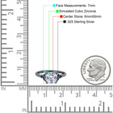 Celtic Art Deco Solitaire Engagement Ring 925 Sterling Silver
