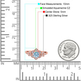 Halo Art Deco Cluster Floral Wedding Engagement Ring Round Simulated Cubic Zirconia 925 Sterling Silver