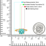 Cushion Cut Art Deco Wedding Bridal Ring Baguette Simulated Cubic Zirconia 925 Sterling Silver