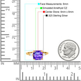 Asscher Cut Art Deco Wedding Engagement Ring Bridal Baguette Simulated Cubic Zirconia 925 Sterling Silver