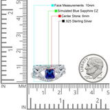 Three Piece Infinity Shank Cushion Cut Art Deco Halo Engagement Ring Round Simulated Cubic Zirconia 925 Sterling Silver