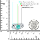 Three Piece Infinity Shank Cushion Cut Art Deco Halo Engagement Ring Round Simulated Cubic Zirconia 925 Sterling Silver