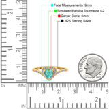 Halo Heart Art Deco Wedding Bridal Ring Round Simulated Cubic Zirconia 925 Sterling Silver