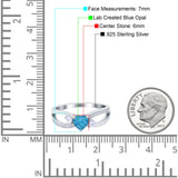 Heart Art Deco Engagement Promise Ring Simulated Cubic Zirconia 925 Sterling Silver
