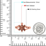 Turtle Band Oxidized Ring Solid 925 Sterling Silver (12mm)