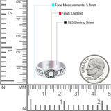 Classic Sun Trending Oxidized Band Thumb Ring (5.8mm)
