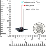 Feather Or Leaf Designer Dotted Oxidized Band Thumb Ring