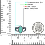Solitaire Marquise Halo Wedding Engagement Ring Simulated Cubic Zirconia 925 Sterling Silver