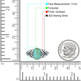 Petite Dainty Butterfly Lab Opal Ring Solid Oval Oxidized 925 Sterling Silver
