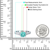 Cushion Cut Art Deco Engagement Ring Simulated Cubic Zirconia 925 Sterling Silver