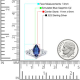 Marquise Art Deco Engagement Ring 925 Sterling Silver