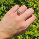 14K Gold Round Solitaire Celtic Cubic Zirconia Engagement Ring