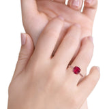 Elegant Hidden Halo Cushion Engagement Ring Cubic Zirconia 925 Sterling Silver