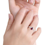 Art Deco Marquise Engagement Ring, Simulated CZ, 925 Silver