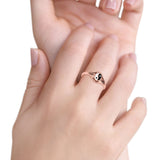 Yin and Yang Plain Ring Oxidized Band Solid 925 Sterling Silver