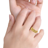Infinity Braided Style Oxidized Band Solid 925 Sterling Silver 8mm(0.31)