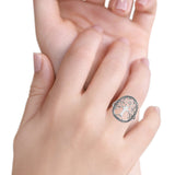 Generations New Design Celtic Tree Of Life Trending Oxidized Band Solid 925 Sterling Silver Thumb Ring 19mm