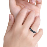 Claddagh Band Oxidized Ring Solid 925 Sterling Silver Thumb Ring (5mm)