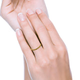 Thin Knot Ring Oxidized Band Solid 925 Sterling Silver Thumb Ring (2mm)