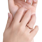 Elephants Ring Oxidized Band Solid 925 Sterling Silver Thumb Ring (5.5mm)