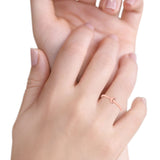 Moon Oxidized Ring Band Solid 925 Sterling Silver Thumb Ring (5mm)