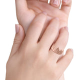Filigree New York Skyline Popular Landmarks Oxidized Band Solid 925 Sterling Silver Thumb Ring (11.2mm)