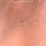 Diamond Horseshoe Necklace