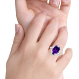 Teardrop Cocktail Engagement Ring Pear Simulated Cubic Zirconia 925 Sterling Silver
