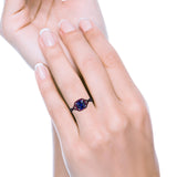 Halo Cushion Infinity Twist Side Stone Simulated Ruby CZ Engagement Ring Cubic Zirconia 925 Sterling Silver