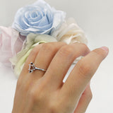 Marquise Solitaire Engagement Ring 5X10 Natural Chocolate Smoky Quartz 925 Sterling Silver