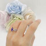 Marquise Split Shank X Ring