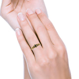 Celtic Style Marquise Lab Opal Ring Solid Oxidized 925 Sterling Silver